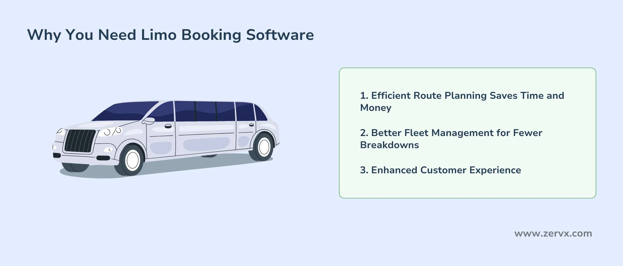 Limousine booking software